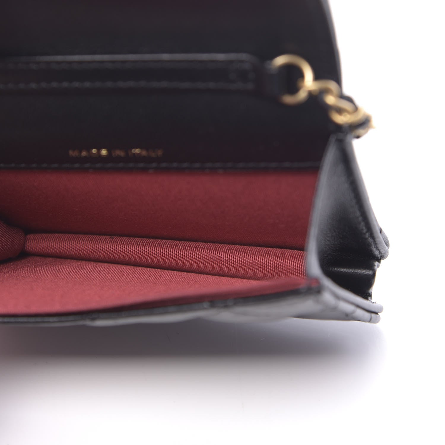 Chanel Lambskin Quilted Romance Clutch With Chain Black 5 of 12