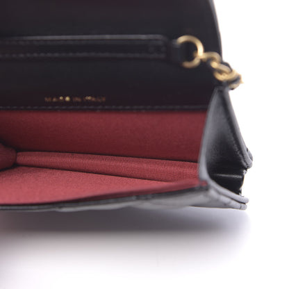 Chanel Lambskin Quilted Romance Clutch With Chain Black 5 of 12