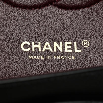 Chanel Lambskin Quilted Medium Double Flap Black 6 of 11