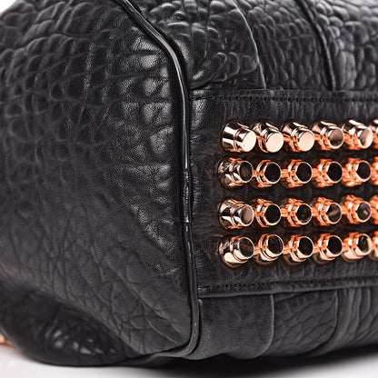 Alexander Wang Pebbled Lambskin Rockie Black Rose Gold Hardware 7 of 11