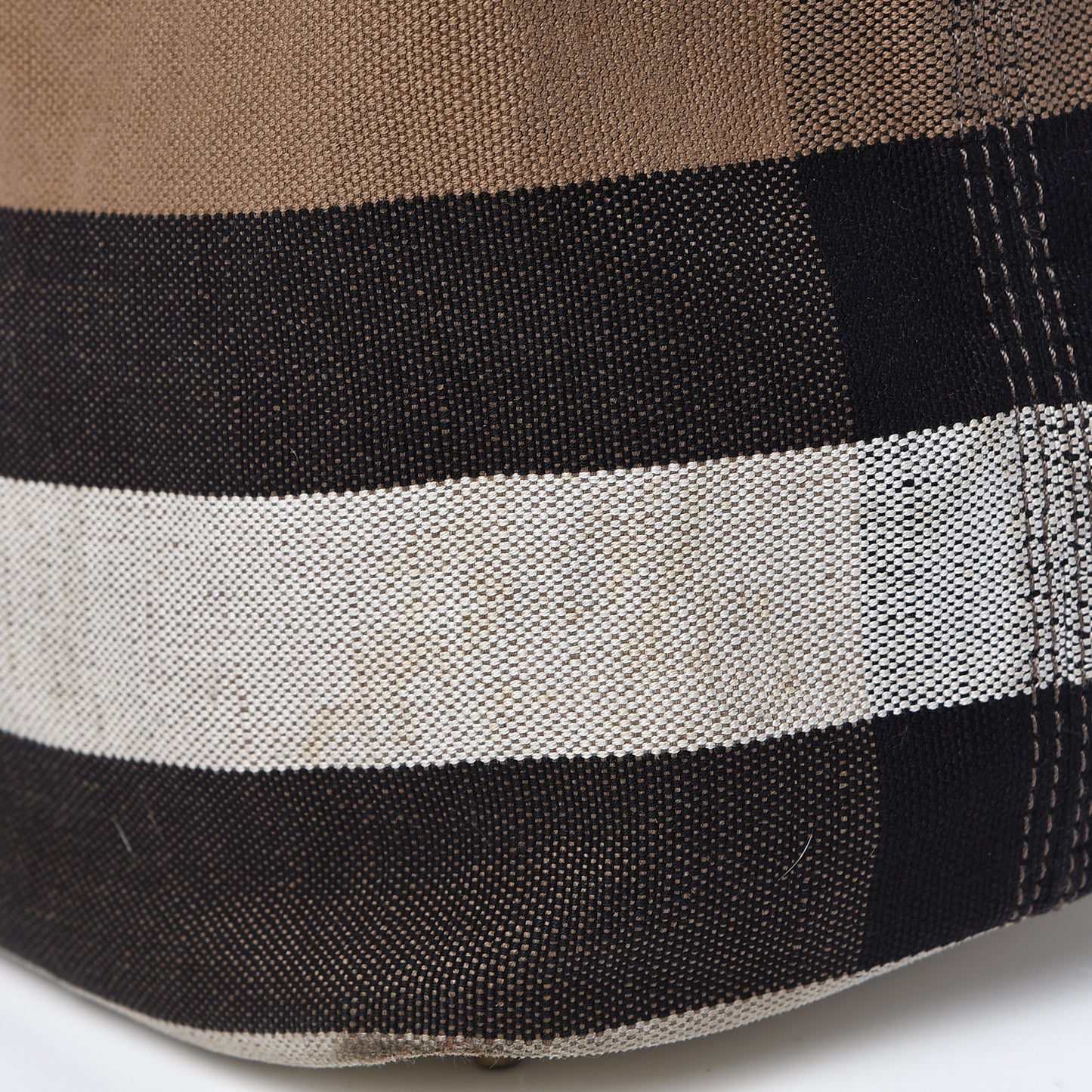 Canvas Mega Check Medium Ashby Hobo White