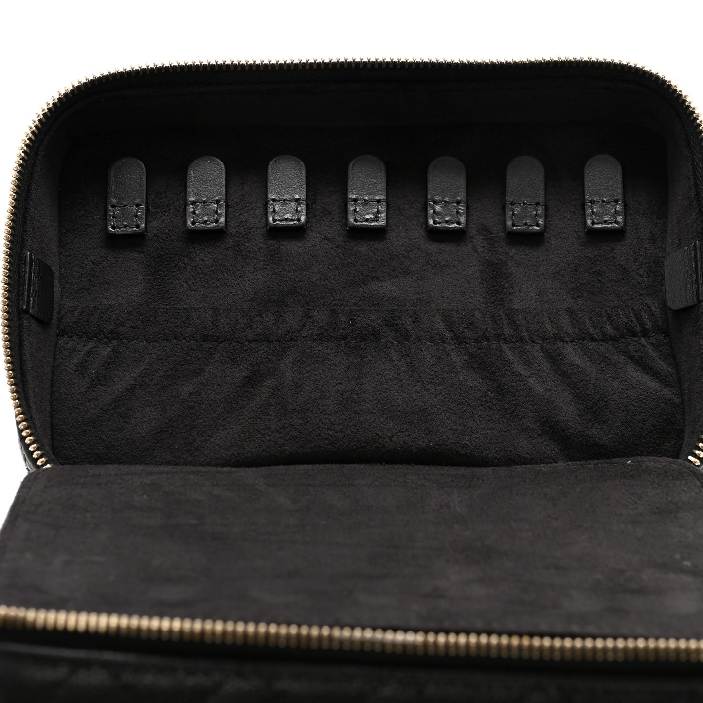 Caviar Quilted Jewelry Box Black