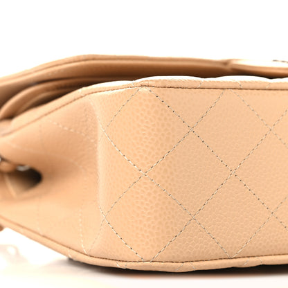 Chanel Caviar Quilted Small Double Flap Beige 9 of 10