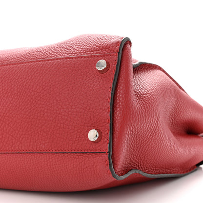 Fendi Cuoio Romano Selleria Mens Large Faces Peekaboo Iconic Essential Satchel Rosso 12 of 12
