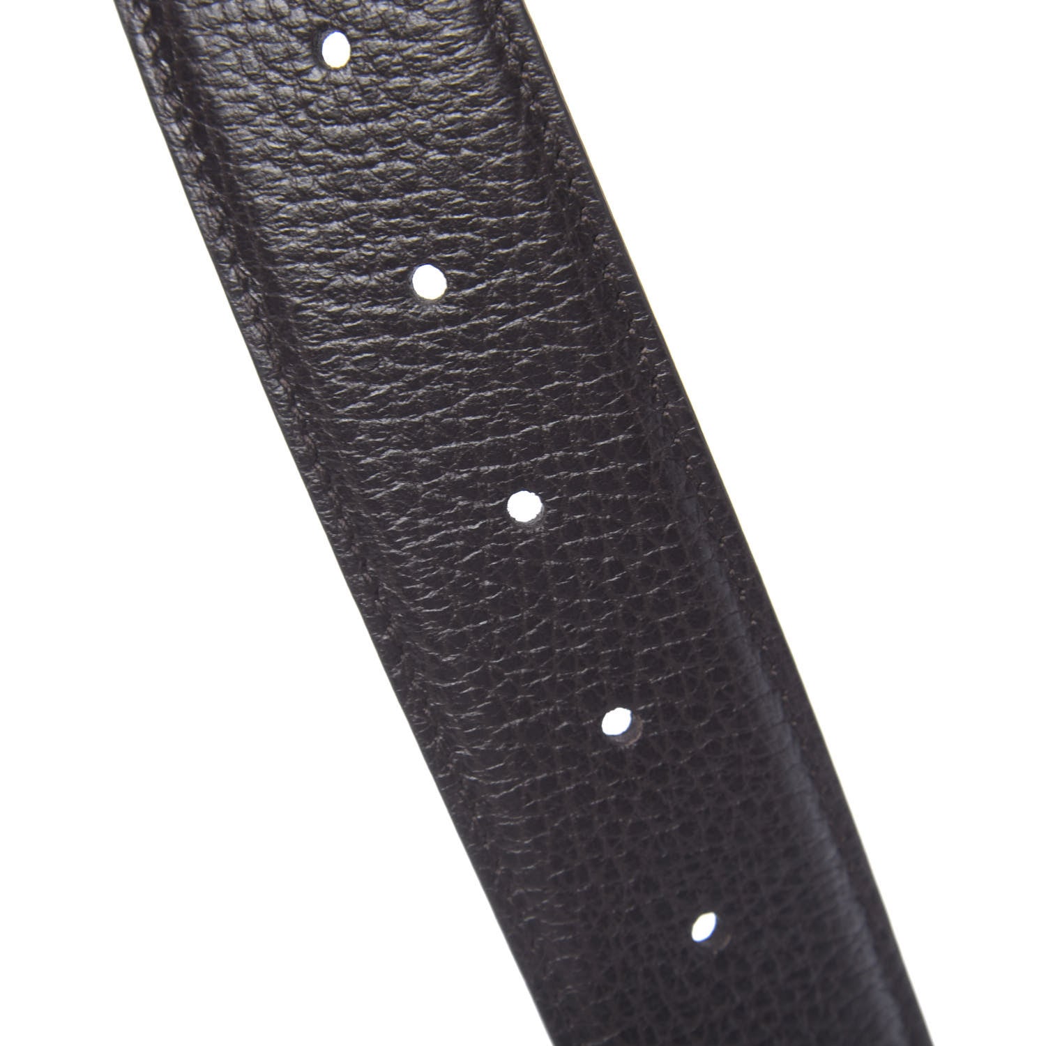 Gucci Dollar Calfskin Interlocking G Belt 85 34 Dark Brown 4 of 5