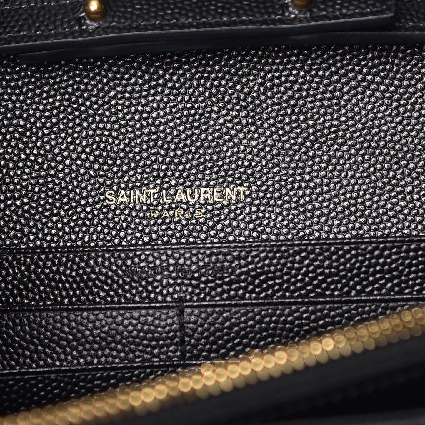 Grain De Poudre Matelasse Chevron Monogram Chain Wallet Black