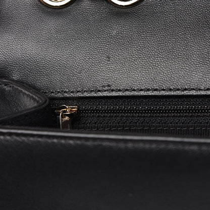 Chanel Lambskin Chevron Quilted Flap Black 10 of 13