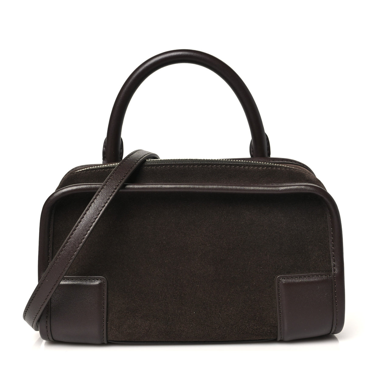 Loewe Suede Calfskin Mini Amazona 180 Dark Chestnut 1 of 9