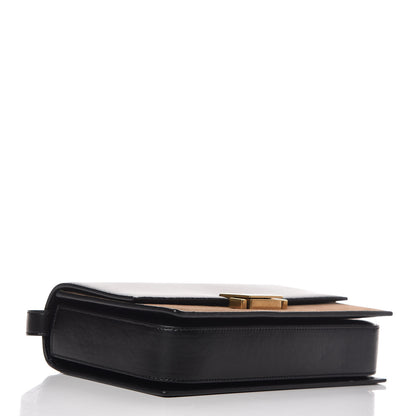 Saint Laurent Calfskin Suede Medium Bellechasse Black Beige 1 of 11