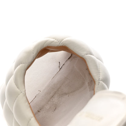 Bottega Veneta Nappa Matelasse Padded Mule Sandals 39.5 Optic White 13 of 13