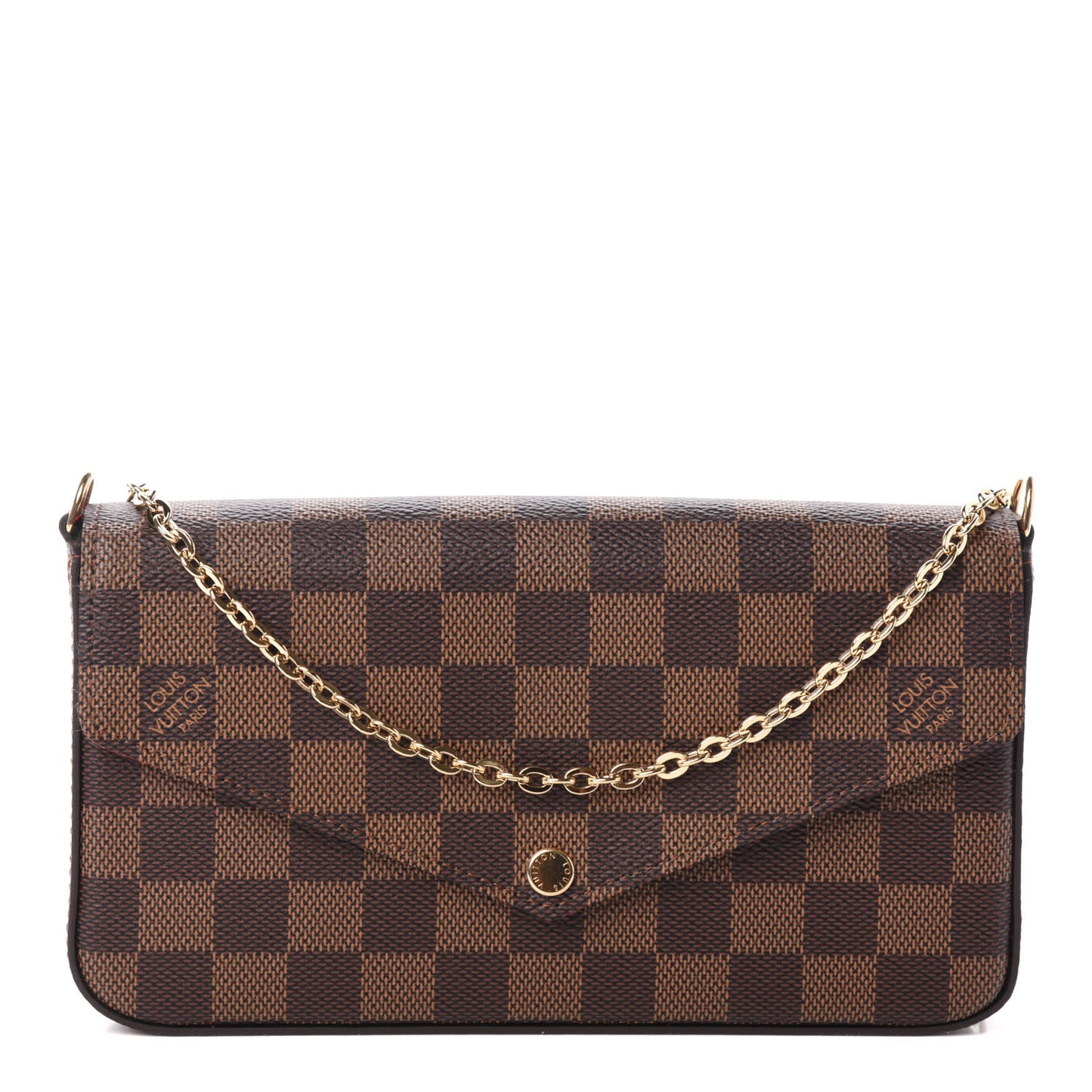 Damier Ebene Pochette Felicie Chain Wallet