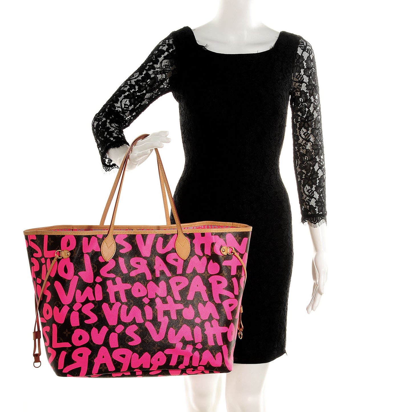 Monogram Graffiti Neverfull GM Fuchsia