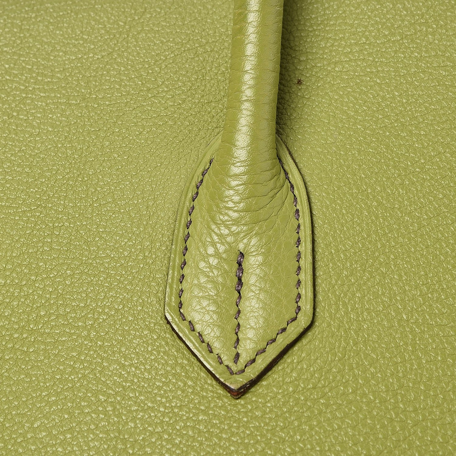 Hermes Taurillon Clemence Birkin 35 Vert Anis 33 of 41