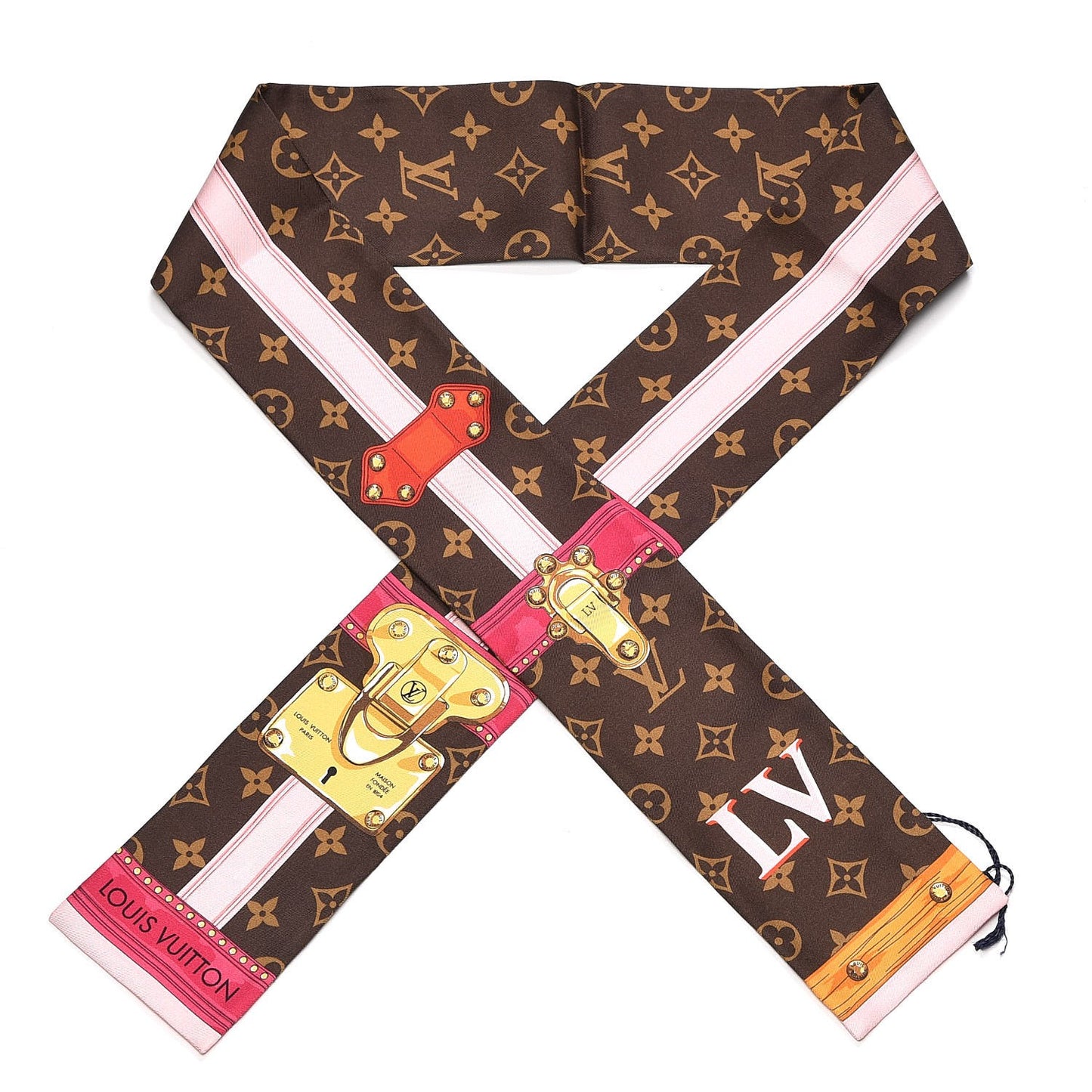 Silk Monogram Summer Trunks Bandeau Brown
