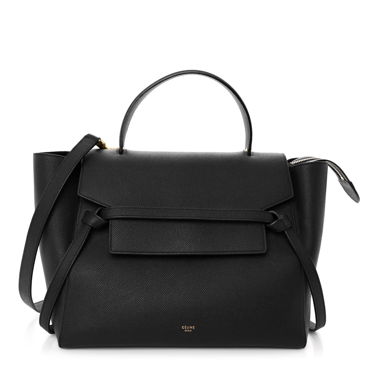 Celine Grained Calfskin Micro Belt Bag Black 1 of 10
