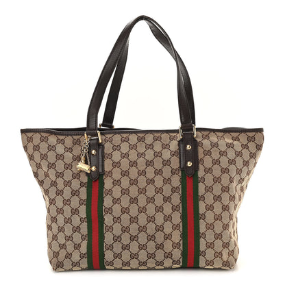 Gucci Monogram Large Jolicoeur Tote Brown 1 of 11