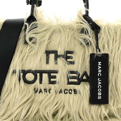 Marc Jacobs Faux Fur Mini The Creature Tote Bag Pistachio 8 of 12