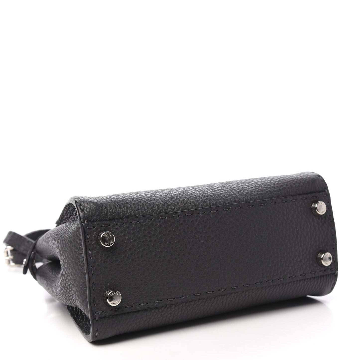 Cuoio Romano Selleria Bi-Color Mini Peekaboo Iconic Satchel Asfalto Latte