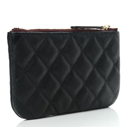 Chanel Caviar Quilted Small Cosmetic Case Black 2 of 7