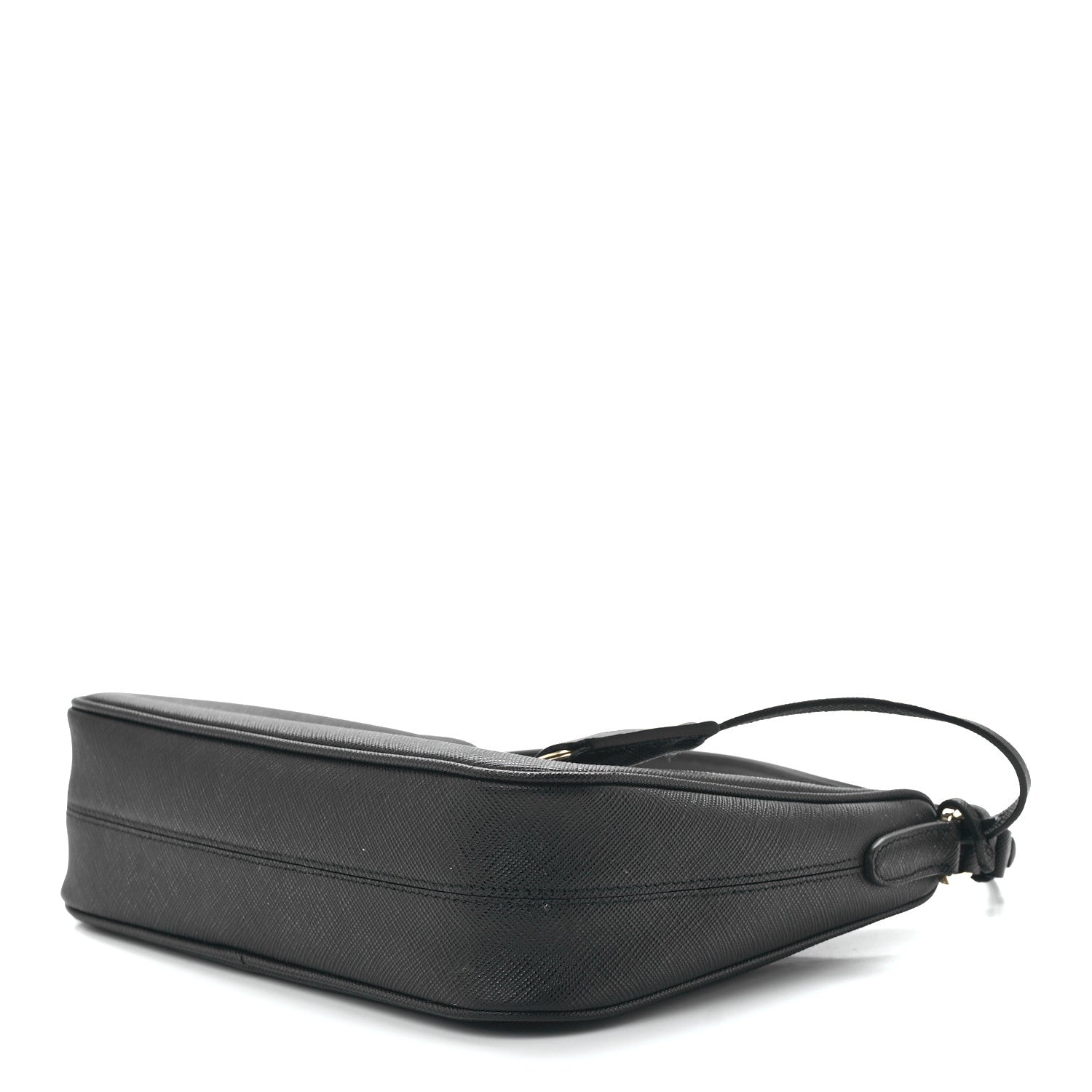 Prada Saffiano Lux Mini Re-Edition Shoulder Bag Black 10 of 13