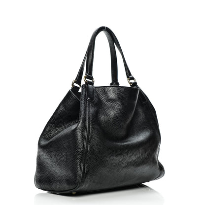 Gucci Pebbled Calfskin Medium Soho Shoulder Bag Black 3 of 11