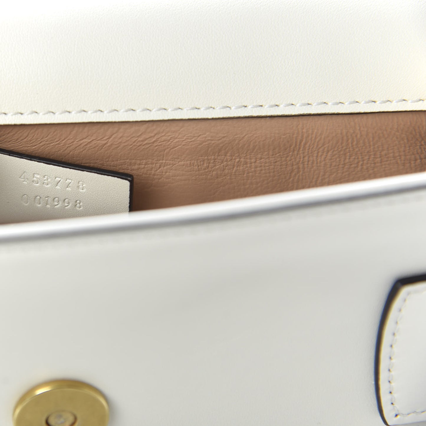 Nappa Pearl Studded Mini Queen Margaret Broadway Shoulder Bag Mystic White