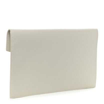 Saint Laurent Grain De Poudre Uptown Pouch Granite 3 of 9