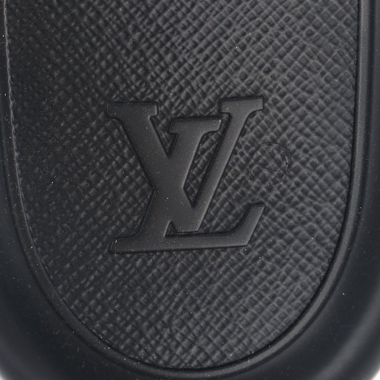 Rubber Monogram Eclipse Mens Waterfront Mules 12 Black