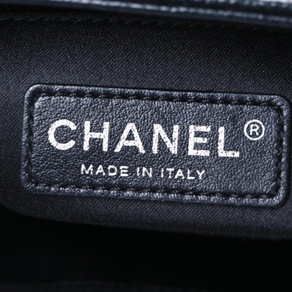Chanel Caviar Quilted Grand Shopping Tote GST Dark Navy Blue 6 of 10