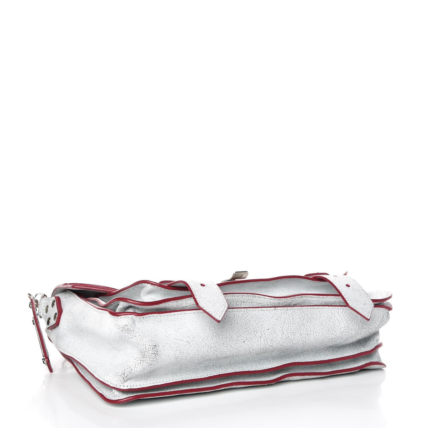 Proenza Schouler Crackle Calfskin PS1 Medium Satchel White 4 of 9