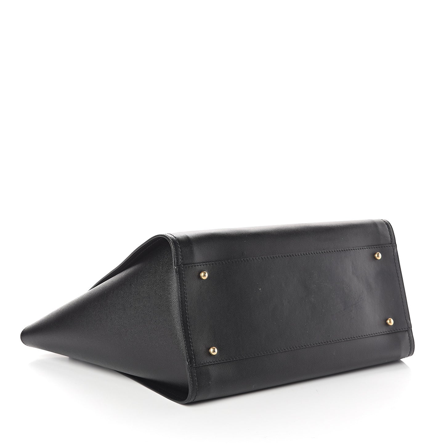 Caviar Medium Studded Deauville Tote Black