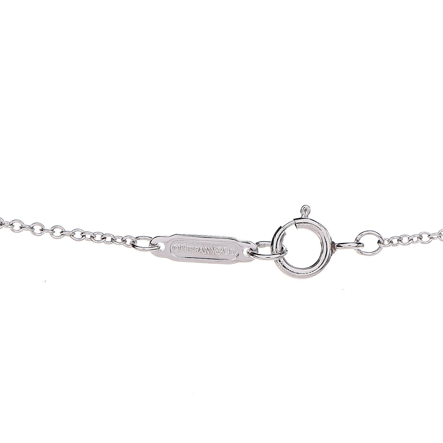 Tiffany Platinum Diamond Schlumberger Lynn Pendant Necklace 7 of 8