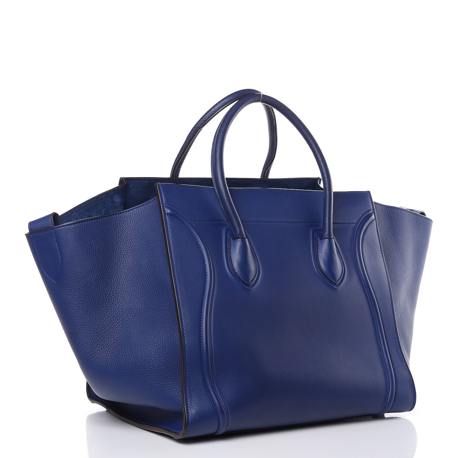 Celine Supple Calfskin Medium Phantom Luggage Indigo 3 of 16