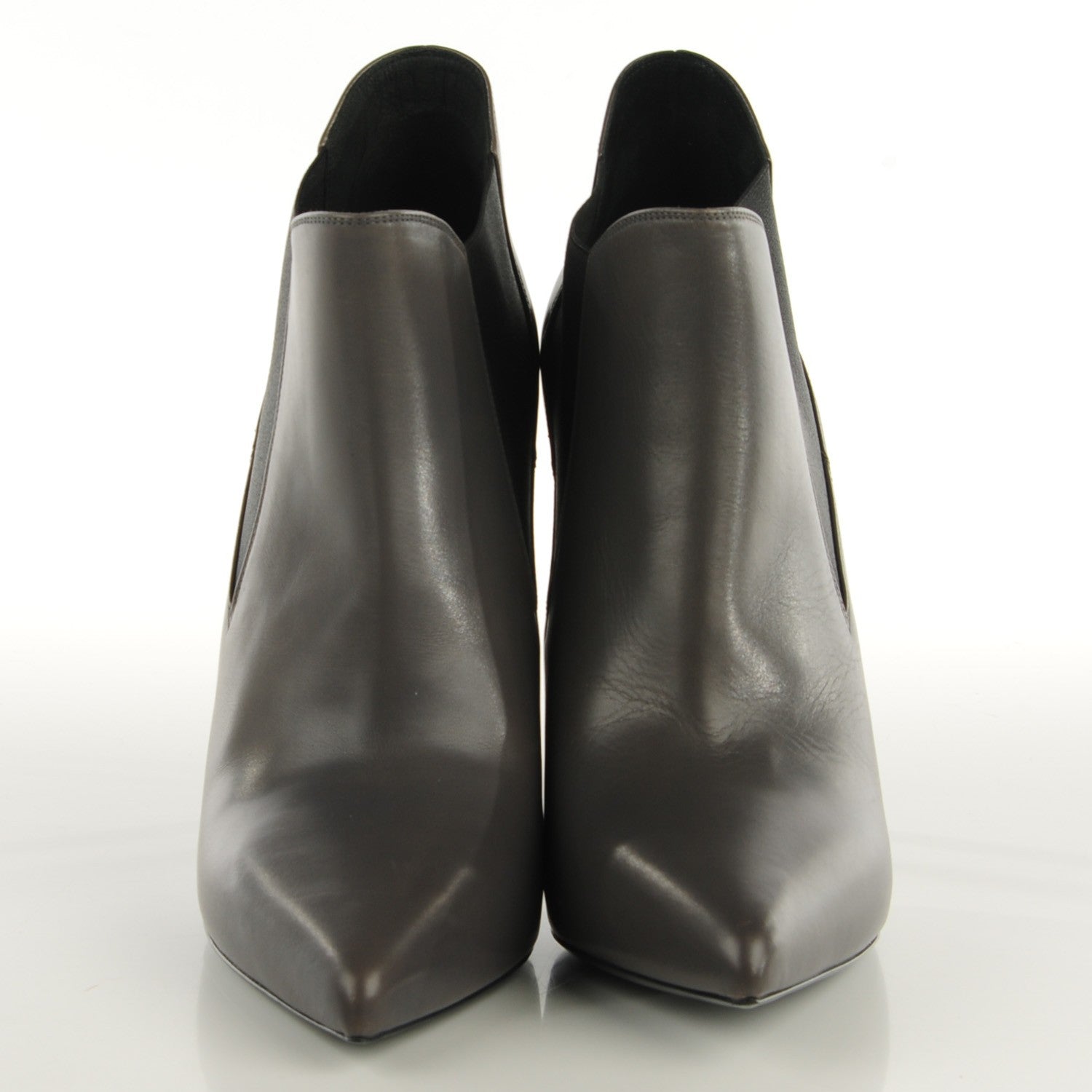 Saint Laurent Calfskin Classic Paris Chelsea 105 Ankle Boots 42 Earth 2 of 6