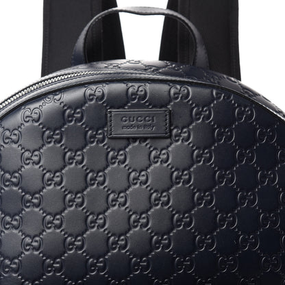 Gucci Guccissima Signature Day Backpack Blue 10 of 10