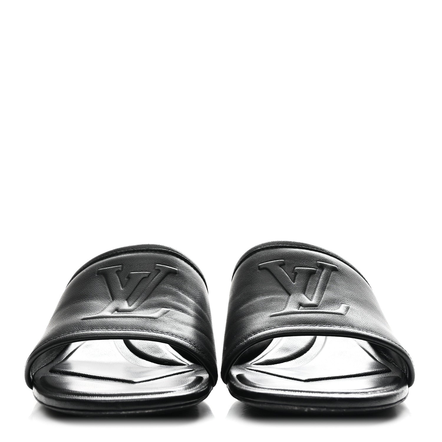 Louis Vuitton Lambskin Magnetic Mules 35 Black 3 of 10