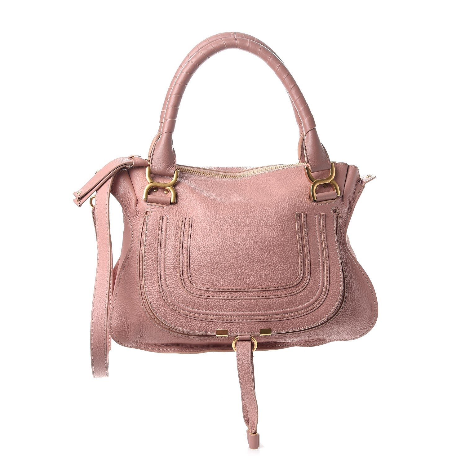 Chloe Calfskin Medium Marcie Satchel Anemone Pink 1 of 13