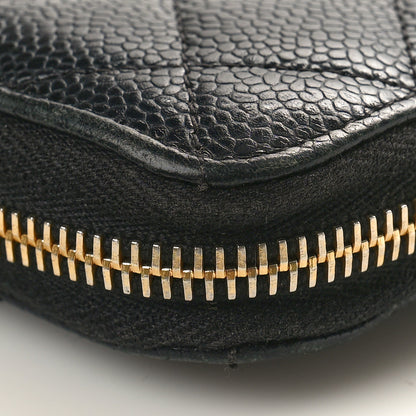 Chanel Caviar Quilted Large Gusset Zip Around Wallet Black 10 of 11