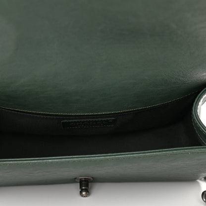 Chanel Calfskin Quilted Medium Boy Top Handle Flap Green 4 of 9