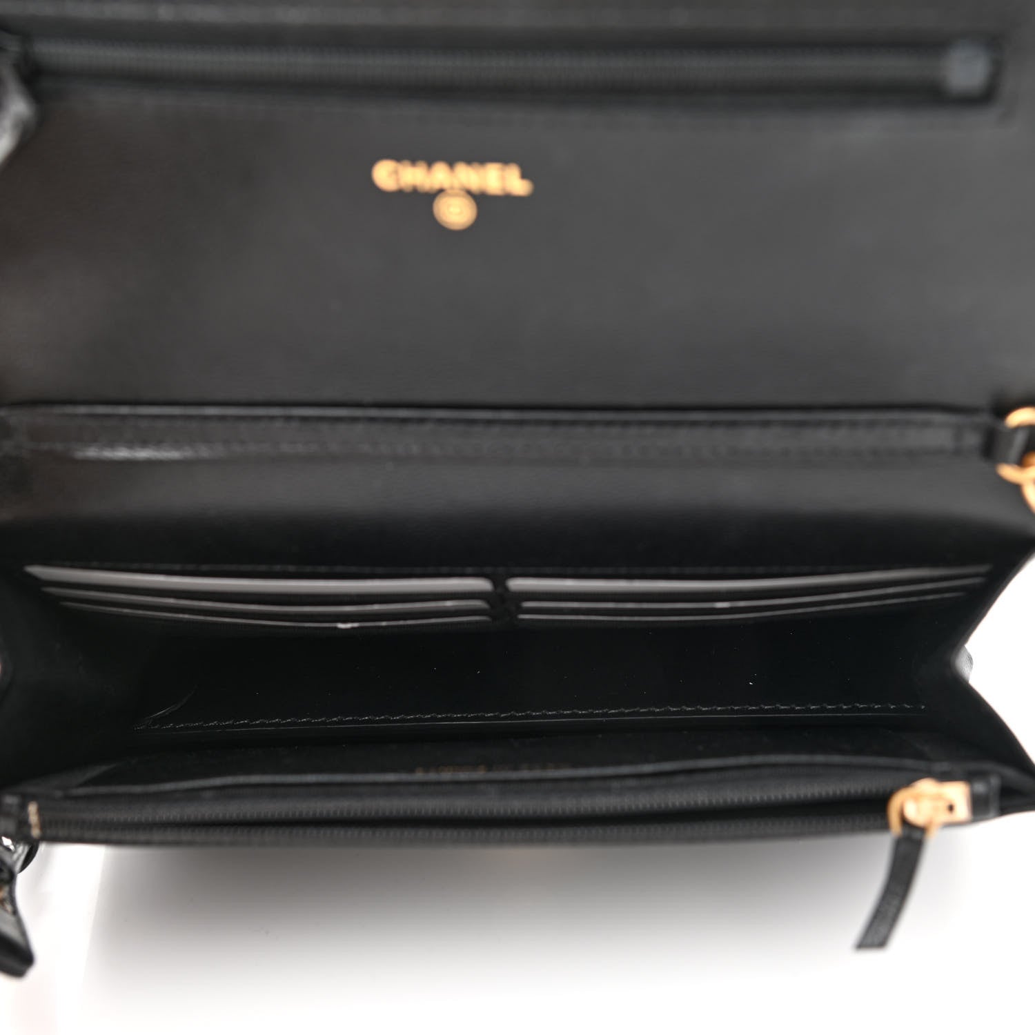 Chanel Goatskin Quilted Quilted Like A Wallet Wallet On Chain WOC Black 5 of 12