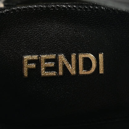 Fendi Vitello Nappa Cutout Western Ankle Boots 37 Black 8 of 8