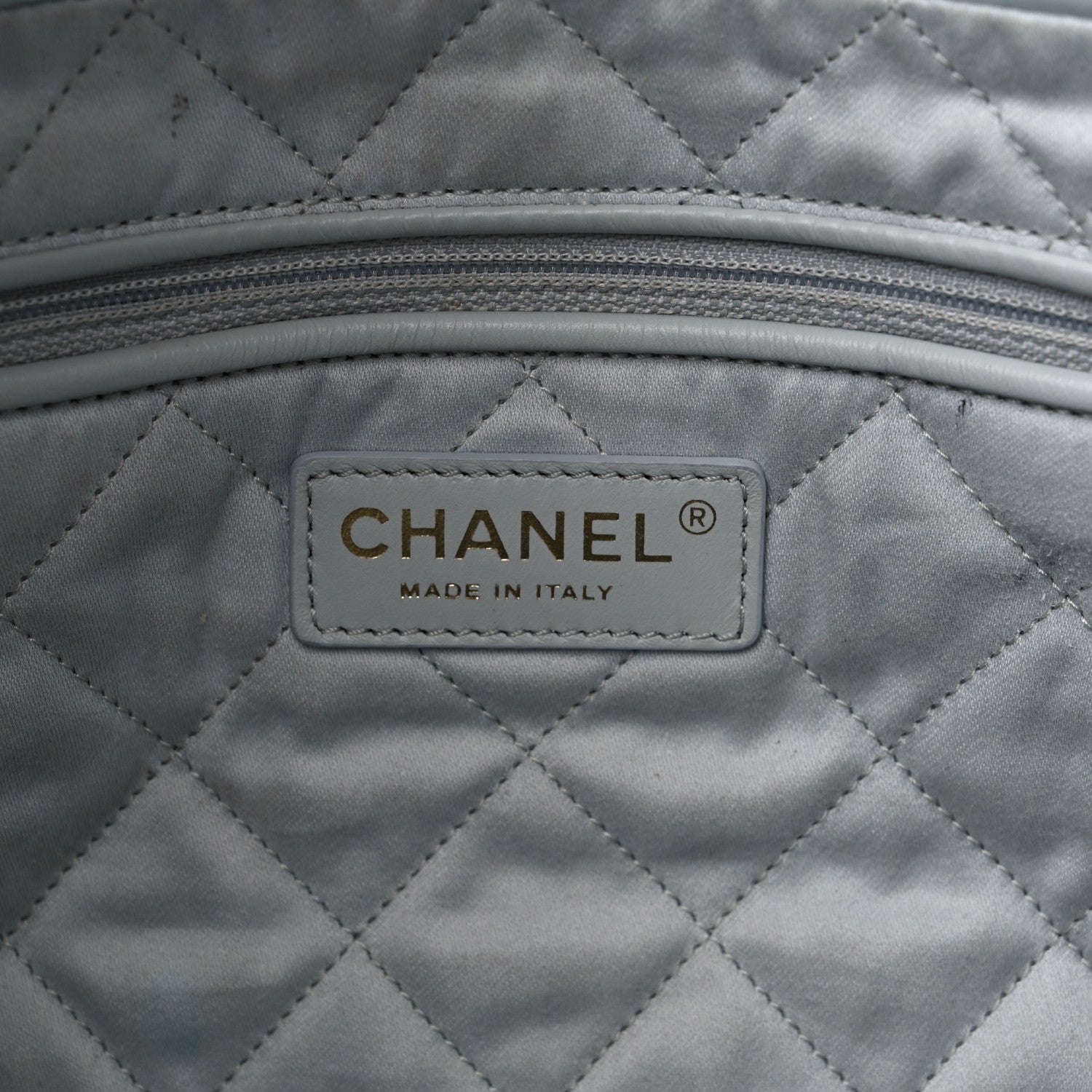 Chanel Shiny Calfskin Quilted Chanel 22 Light Blue 7 of 12