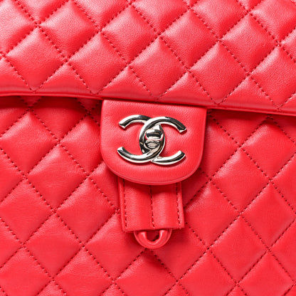 Chanel Lambskin Quilted Small Urban Spirit Backpack Red 8 of 11