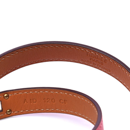 Hermes Swift Kelly Double Tour Bracelet Rose Azalee 6 of 6