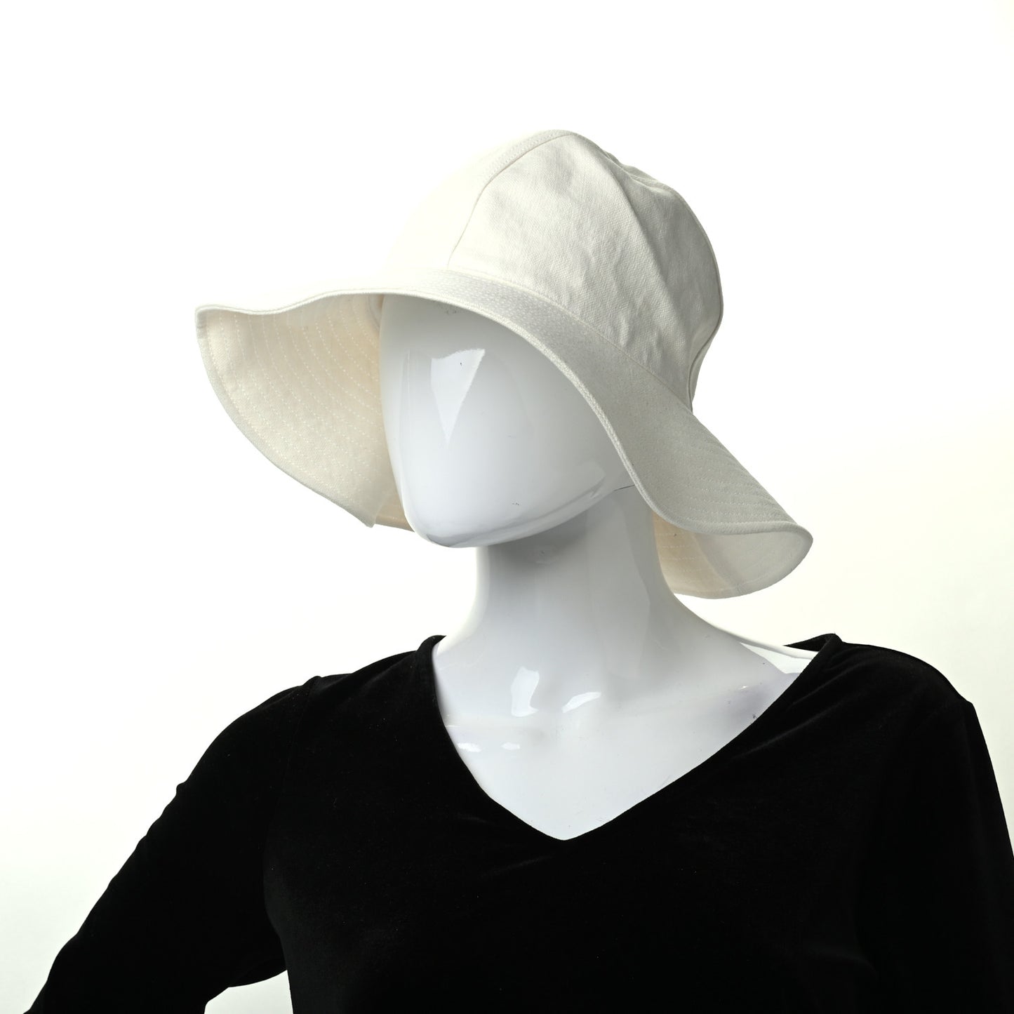Linen Colette Hat 56 Warm White