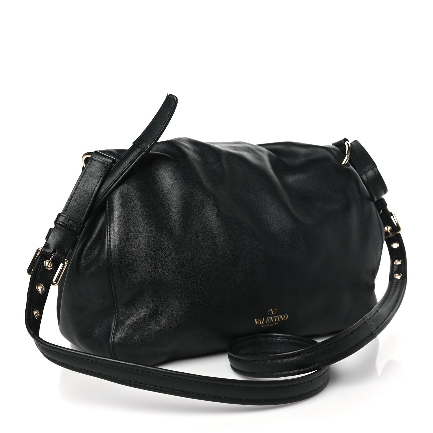 Valentino Garavani Smooth Calfskin Bloomy Crossbody Bag Black 3 of 11