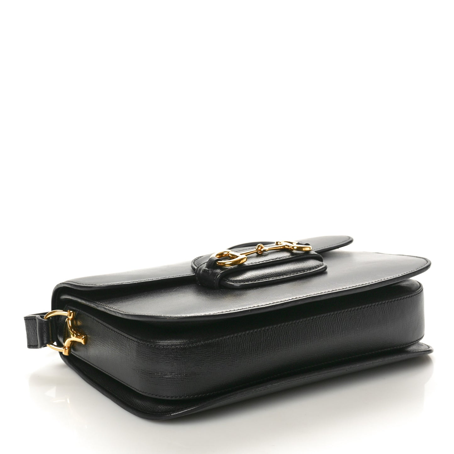Azalea Calfskin Horsebit 1955 Shoulder Bag Black