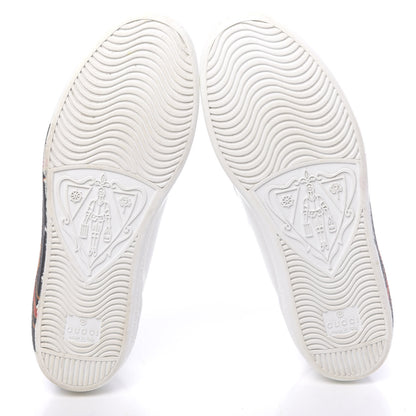 Gucci Miro Soft Calfskin Interlocking G Womens New Ace Sneakers 36 White Red Flame Green 5 of 11