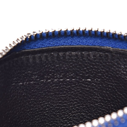Saint Laurent Grained Calfskin 5 Fragments Zip Pouch Card Holder Blue 7 of 7