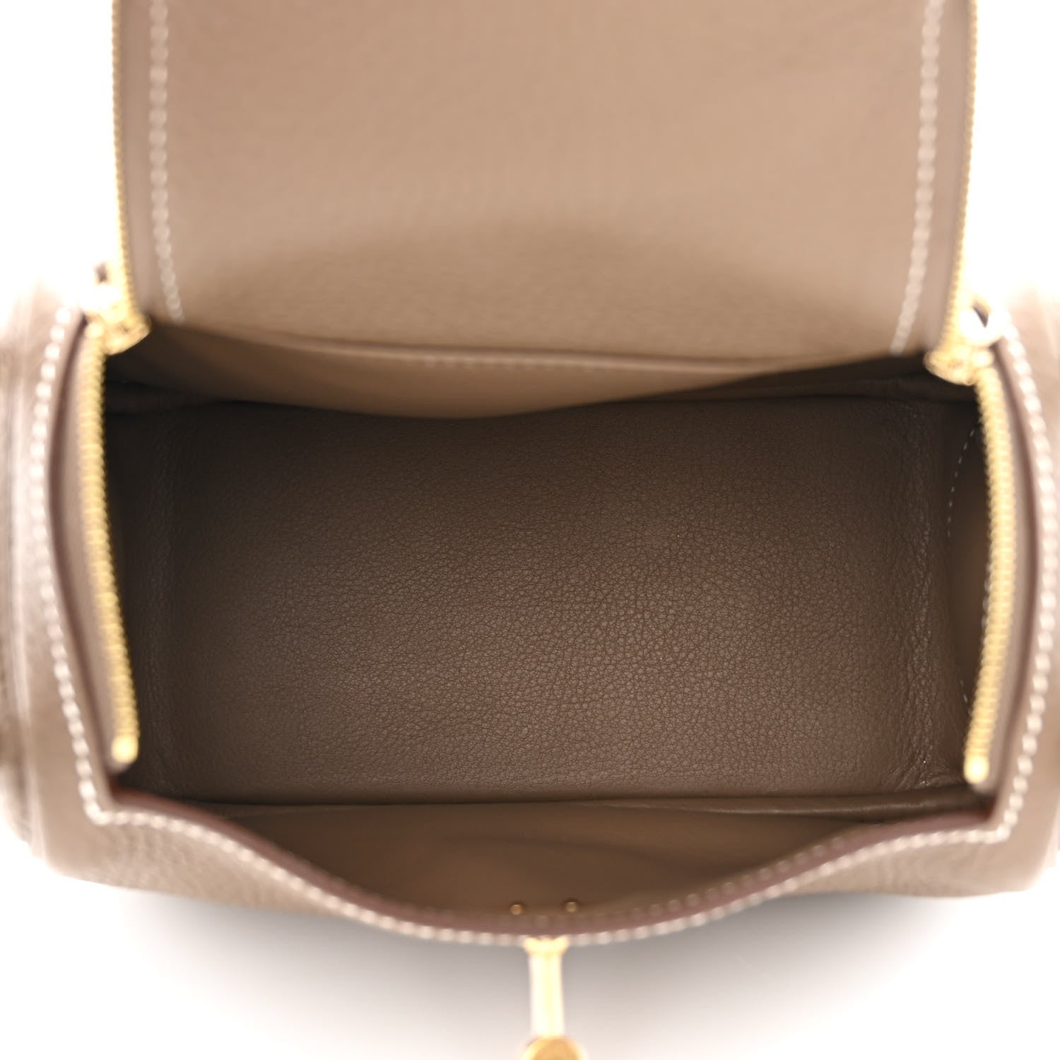 Hermes Taurillon Clemence Mini Lindy 20 Etoupe 5 of 11